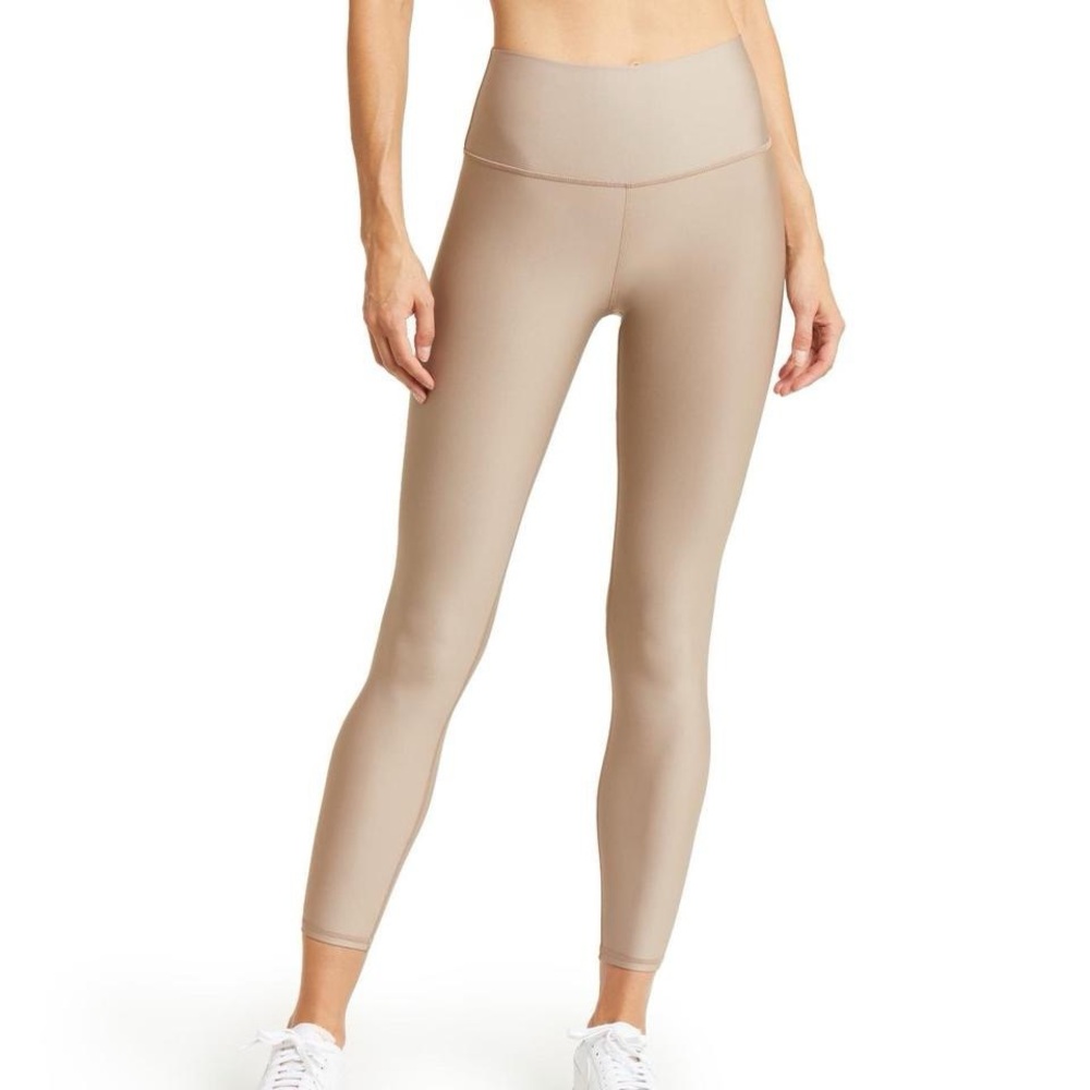 ALO Yoga Beige High-Waisted Leggings
